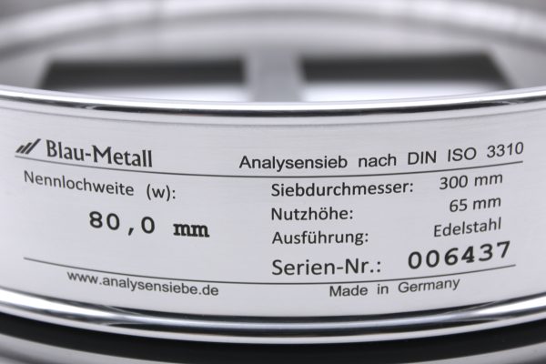 Analysensieb Quadratloch – Bild 2